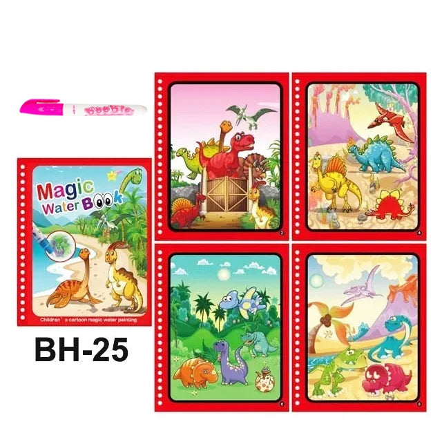 Montessori Toys Magic Water Drawing Book Kids Educational Games Paintings Children Coloring for Babies From 1 Year to 3 Toys