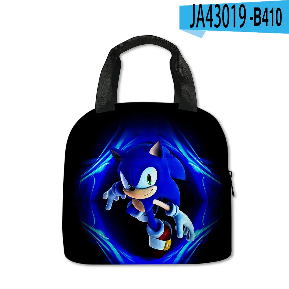 Sonic with Compartments Primary and Middle Students Schoolbag Sport Backpack Boy Girls Anime kawaii Cartoon School Bag Mochila