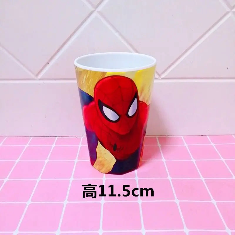 Marvel Spiderman creative cartoon animation picture for boys and girls, light, strong, fall-resistant and durable tableware set