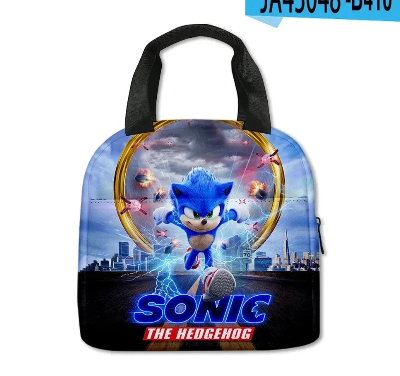 Sonic with Compartments Primary and Middle Students Schoolbag Sport Backpack Boy Girls Anime kawaii Cartoon School Bag Mochila