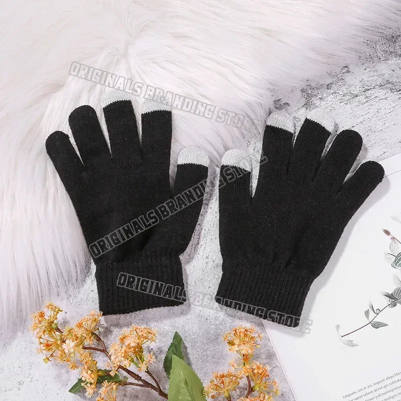 Paws Patrols Gloves Cartoon Kawaii Print Finger Gloves Winter Warm Gloves Children Outdoor Cycling Accessories Xmas Gifts