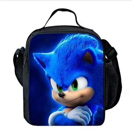 Sonic with Compartments Primary and Middle Students Schoolbag Sport Backpack Boy Girls Anime kawaii Cartoon School Bag Mochila