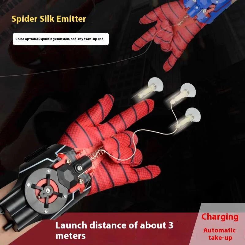 New Legends Spiderman Web Shooters Toys Spider Man Wrist Launcher Cosplay Peter Parker Accessories Props Gloves For Kids Gifts