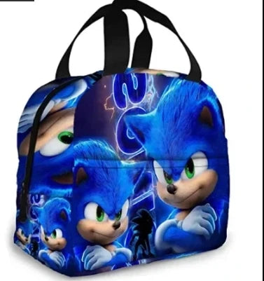 Sonic with Compartments Primary and Middle Students Schoolbag Sport Backpack Boy Girls Anime kawaii Cartoon School Bag Mochila