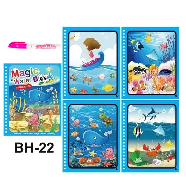 Montessori Toys Magic Water Drawing Book Kids Educational Games Paintings Children Coloring for Babies From 1 Year to 3 Toys